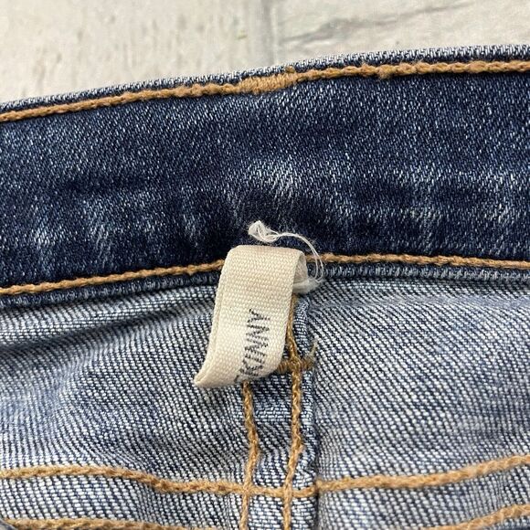 Rag & Bone Women's Size 25 Blue Distressed Low-Rise Stretch Denim Skinny Jeans - Picture 7 of 11